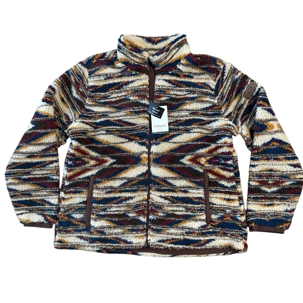Ariat Women's Chimayo Fleece Jacket Sunset Saltillo JCF Size XXL New - Picture 2 of 11
